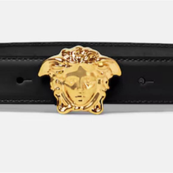 Versace La Medusa Leather Belt Authentic - Picture 11 of 11
